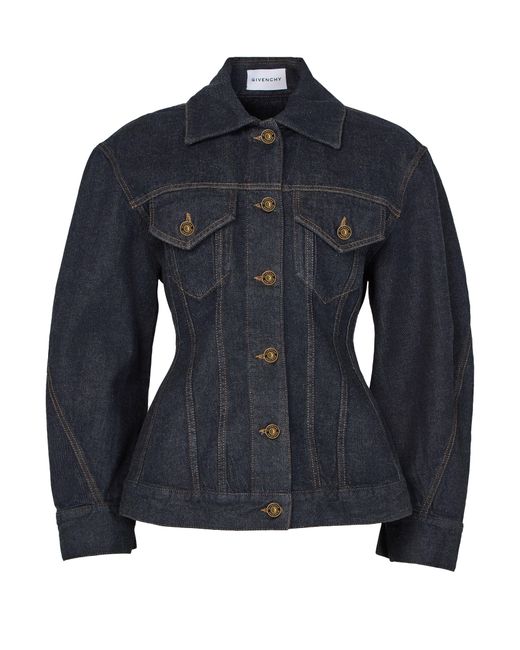 Givenchy Blue Cinched Jacket
