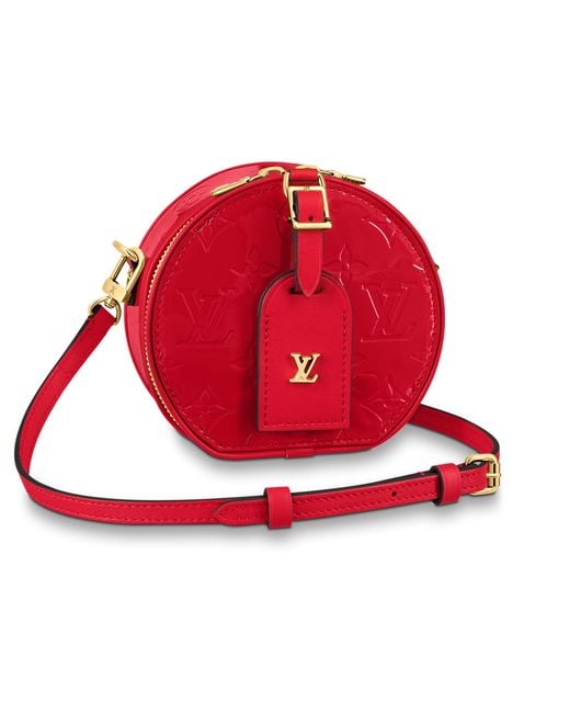 Louis Vuitton Red Mini Boîte Chapeau