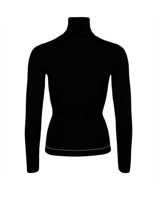 Moncler Black T-Neck Jumper