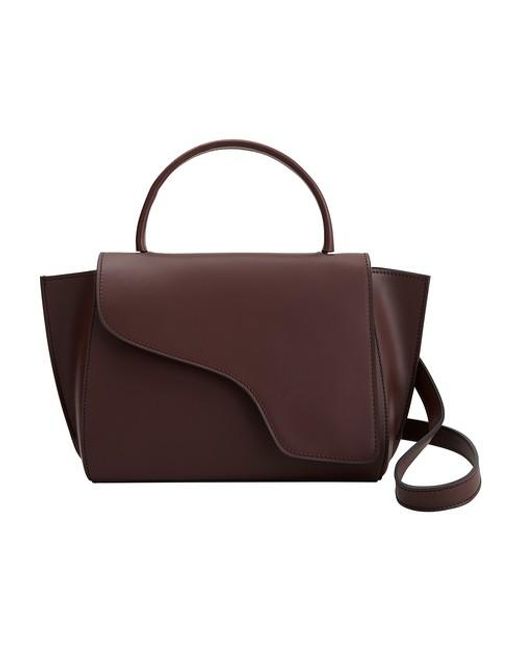 Atp Atelier Brown Arezzo Nebbiolo Leather Handbag