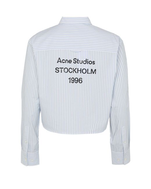 Acne Blue Langarm-Bluse