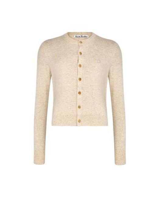 Acne Natural Wool Cardigan