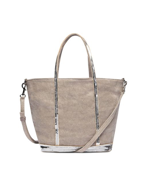 Vanessa Bruno Gray Linen S Cabas Tote