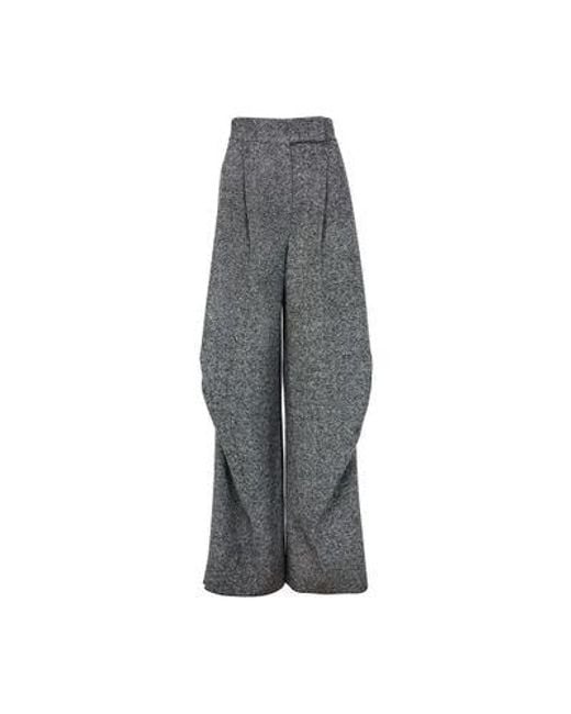 Max Mara Gray Weit Geschnittene Hose Simone