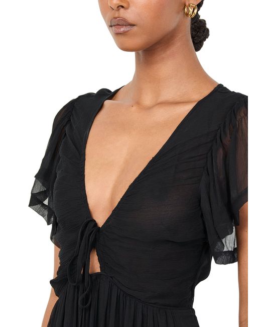 Isabel Marant Black Langes Kleid Agathe