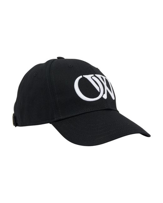 Off-White c/o Virgil Abloh Black Multi Logos Baseball Cap for men