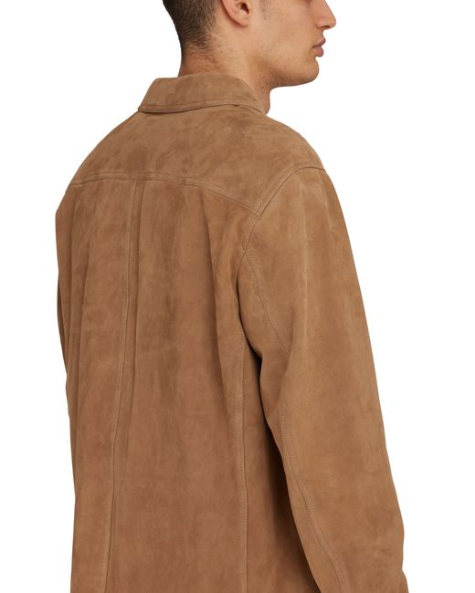 Tom Ford Brown Suede Overshirt for men