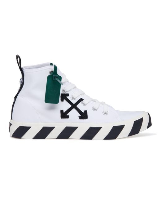 Off-White c/o Virgil Abloh Lace-up shoe | Smooth leather | Micro-perforated fabric | Visible topstitching | Logo at the back | Logo on the tongue in Black für Herren