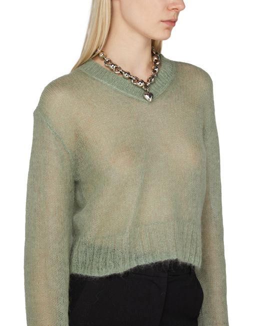 Acne Green V-neck Sweater