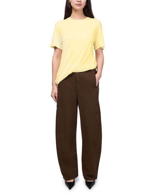Loewe Yellow Draped Viscose Top