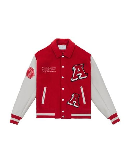 Axel Arigato Illusion Varsity Jacket in Red for Men Lyst