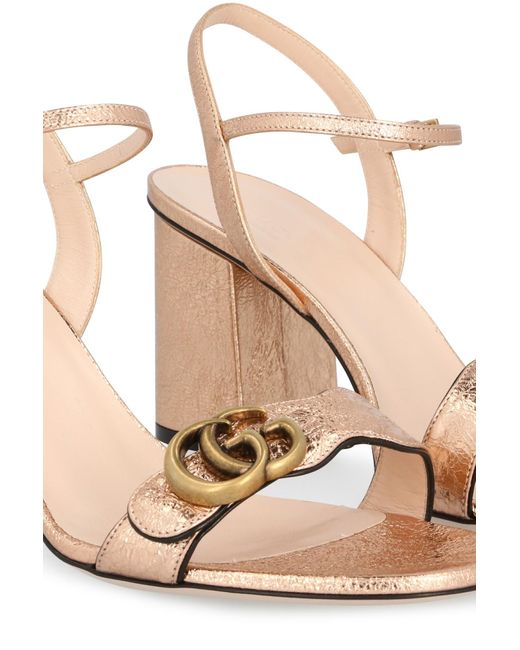 gucci gold sandals