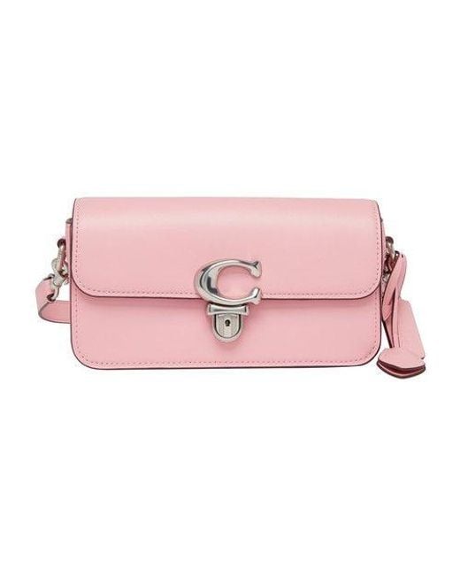 COACH Studio Baguette Bag in Pink | Lyst