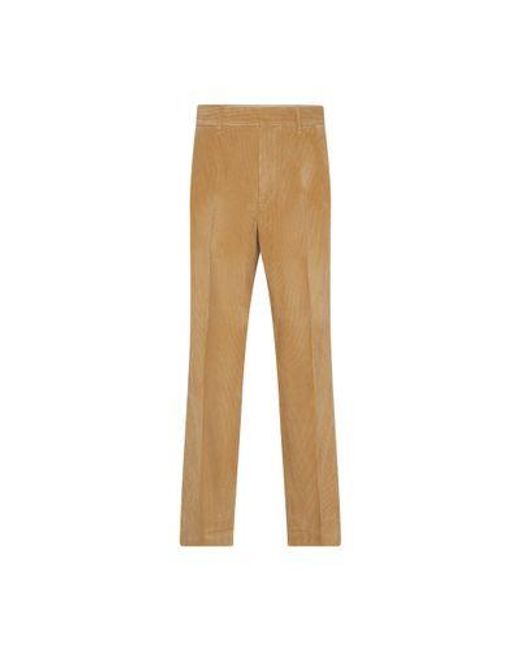 Palm Angels Natural Corduroy Suit Tape Pants for men