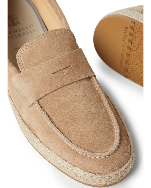 Brunello Cucinelli Natural Loafer Sneakers for men