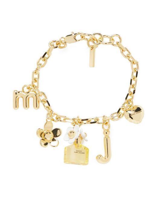Marc Jacobs Metallic Daisy Charm-Armband