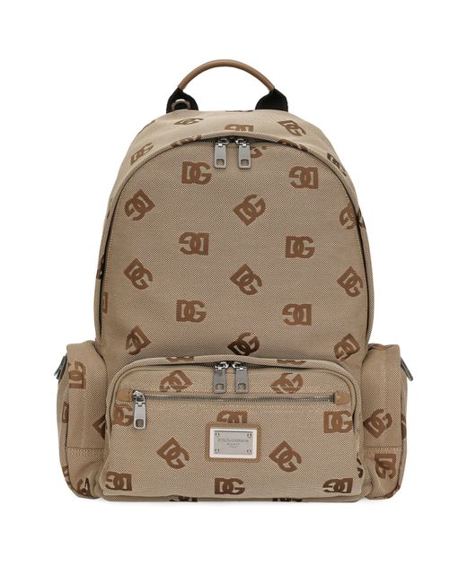 Dolce & Gabbana Brown Cordura Backpack for men