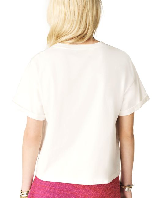 Ba&sh White Rosie Tshirt