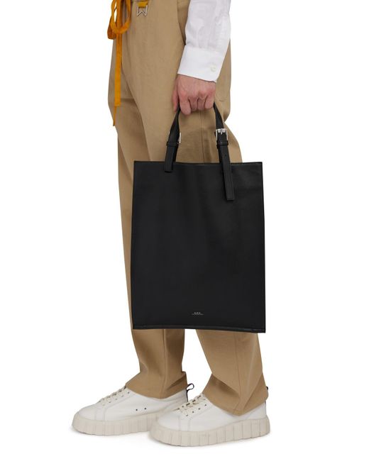 A.P.C Nino shipping tote / black