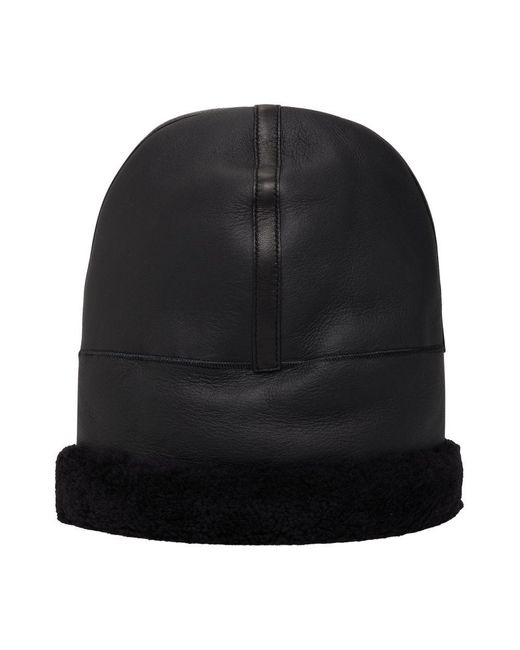 Totême  Black Shearling Winter Hat