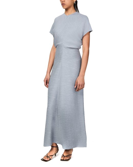 Totême  Gray Locker Fallendes Maxikleid
