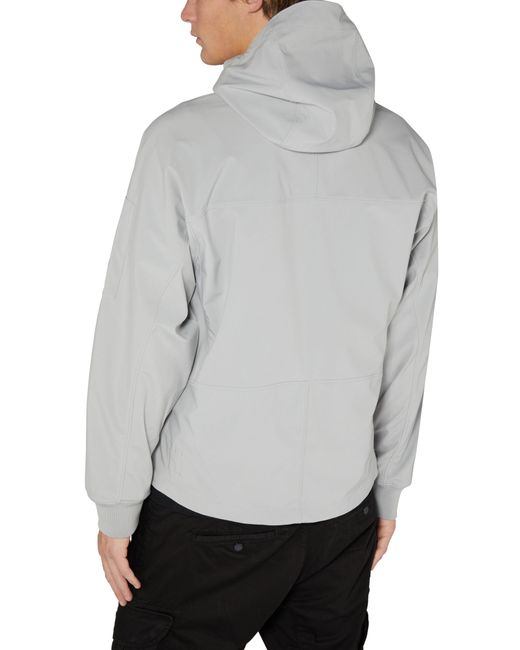 C P Company Gray C. P Shell-r Hooded Jacket for men