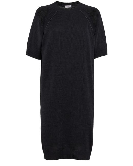 Robe avec Monile Brunello Cucinelli en coloris Black