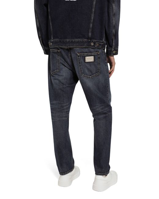 Dolce & Gabbana Blue Loose Denim Jeans for men