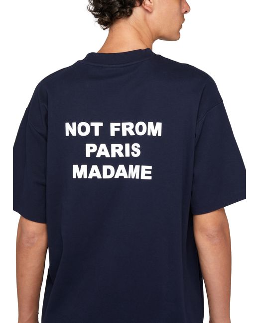 Drole de Monsieur Blue The Slogan T-Shirt for men