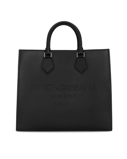 Sac cabas Edge en cuir de veau à logo Dolce & Gabbana pour homme en coloris Black