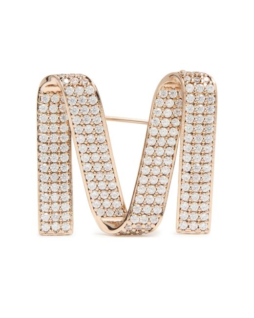 ★Max Mara★M grosgrain pin Max Mara M Grosgrain Pin in Metallic | Lyst