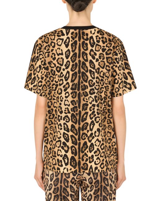 Dolce & Gabbana Black Short-Sleeved Jersey T-Shirt