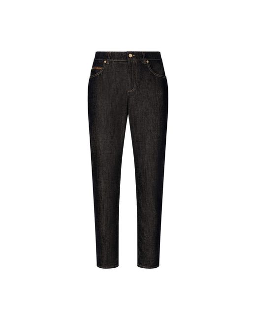 Dolce & Gabbana Black Regular-Fit Denim Jeans for men