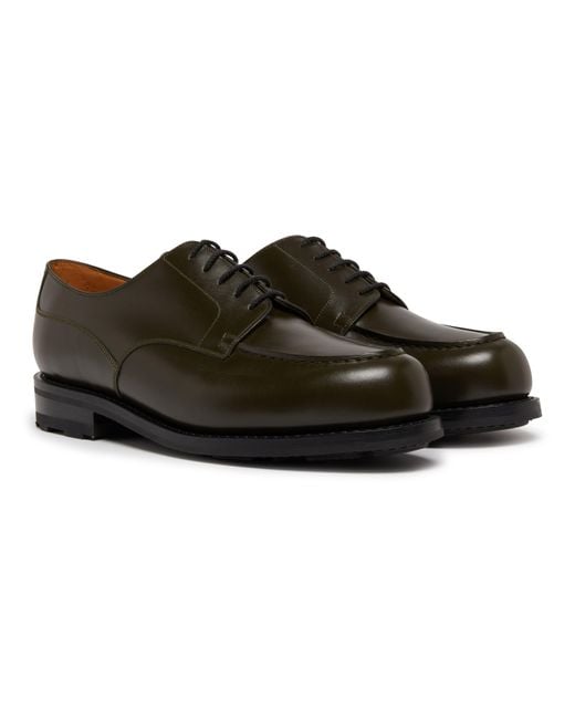 J.M. Weston Brown Golf Derby Boxcalf Leather for men