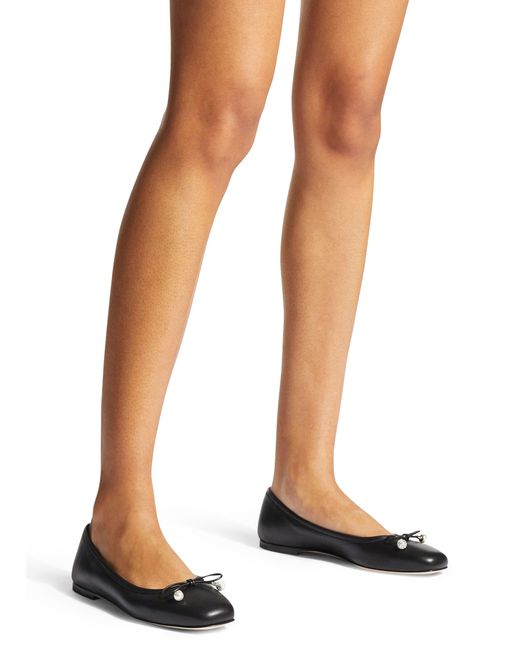 Jimmy Choo Black Elme Ballerina Flats, Brand Size 36.5 Us