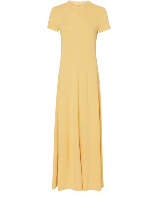 Totême  Yellow Loose-Fit Jersey Dress