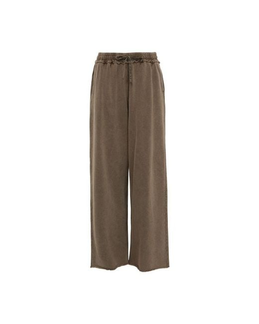 Acne Brown Hose Mit Weitem Bein