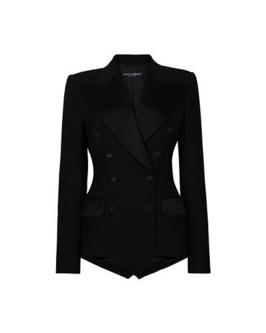 Dolce & Gabbana Black Tuxedo Jacket With Body