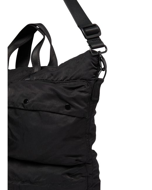 C P Company Black Nylon B Tote Bag for men