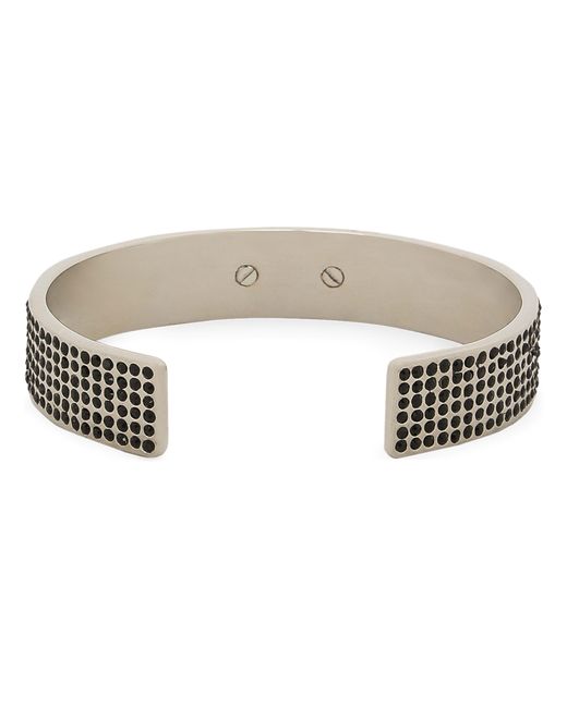 Dolce & Gabbana Metallic Logo-engraved Crystal-embellished Bracelet for men