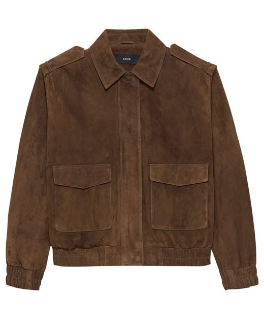Arma Brown Halti Suede Jacket