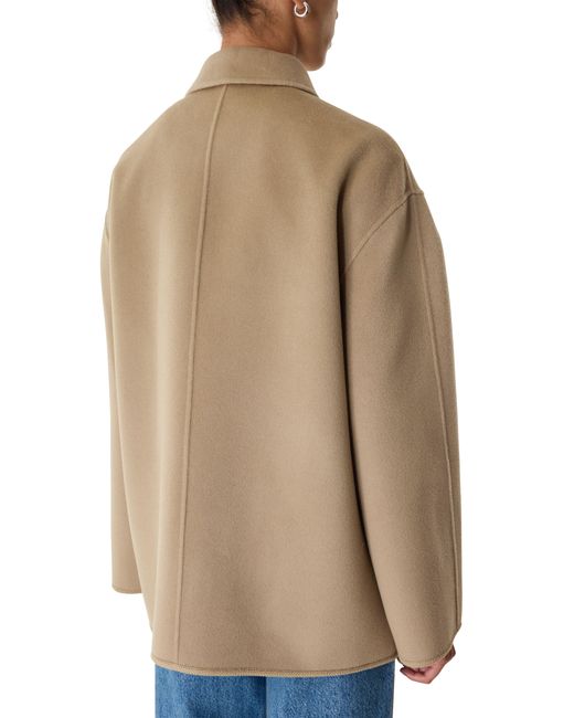 Rohe Natural Double-Faced Wool Jacket With Pankou Fastening