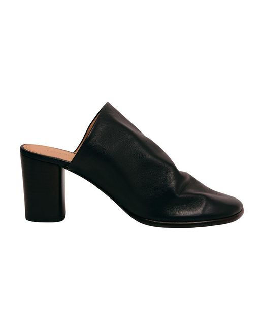 Lemaire Black Glove Mules