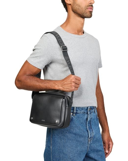Loewe Messenger Bag Xs Pebble Aus Glattem Kalbsleder in Black für Herren