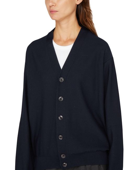 Lemaire Blue Twisted Cardigan
