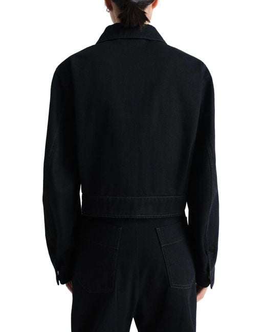 Lemaire Black Two Pocket Cropped Jacket