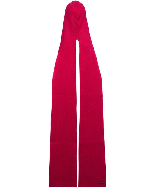 Tom Ford Red Knitwear Scarf