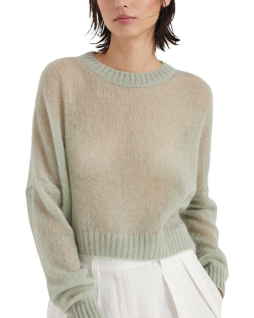 Brunello Cucinelli Green Mohair And Wool Sweater
