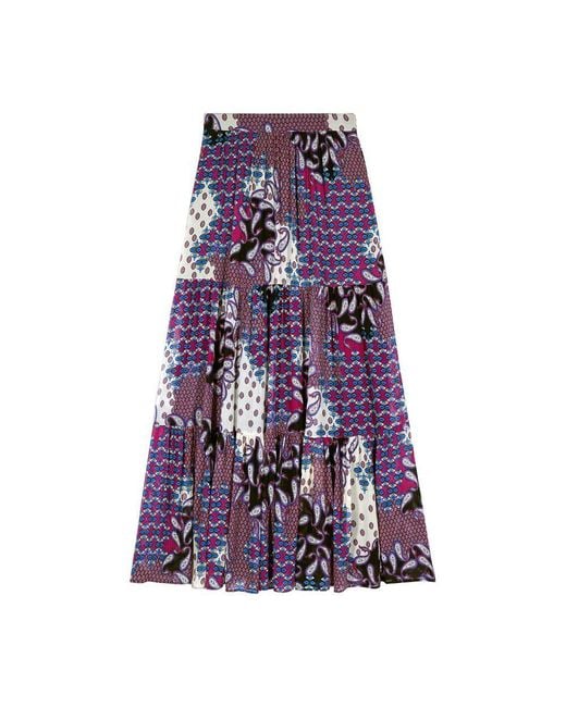 Ba&sh Purple Brooke Skirt
