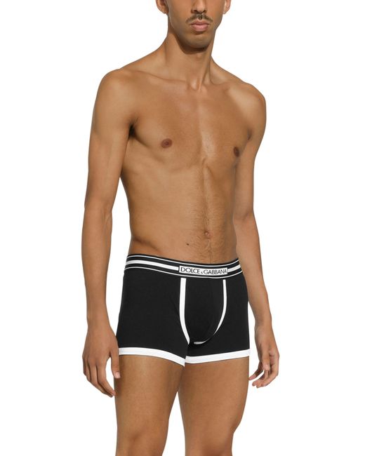 Dolce & Gabbana Black Regular-Fit Boxers for men